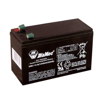 Akkumulátor 12 V 9 Ah, 151x65x93,5mm,  DM12-9