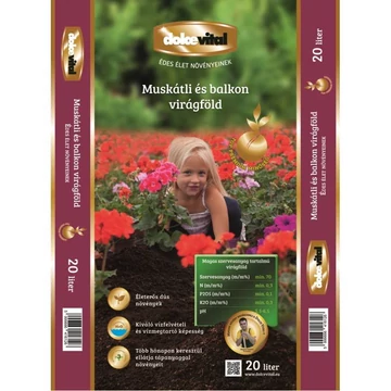 Dolce Vital muskátli és balkon virágföld 40L