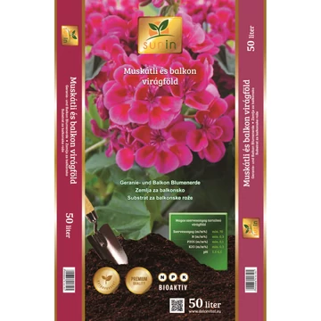 Sunin muskátli és balkon virágföld 50L