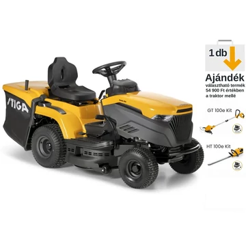 Fûnyíró traktor fûgyûjtõs Stiga ESTATE 384