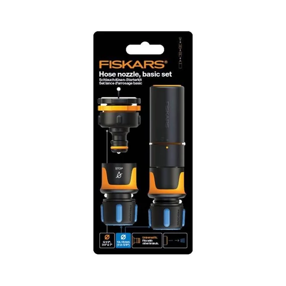 Öntözõ alapkészlet 13 mm (1/2 Col), 4 részes Fiskars Comfort