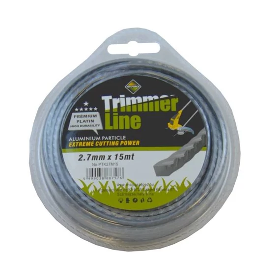 Damil szögletes Trimmer Line Platin-Trim Silver 2,7mm*15m