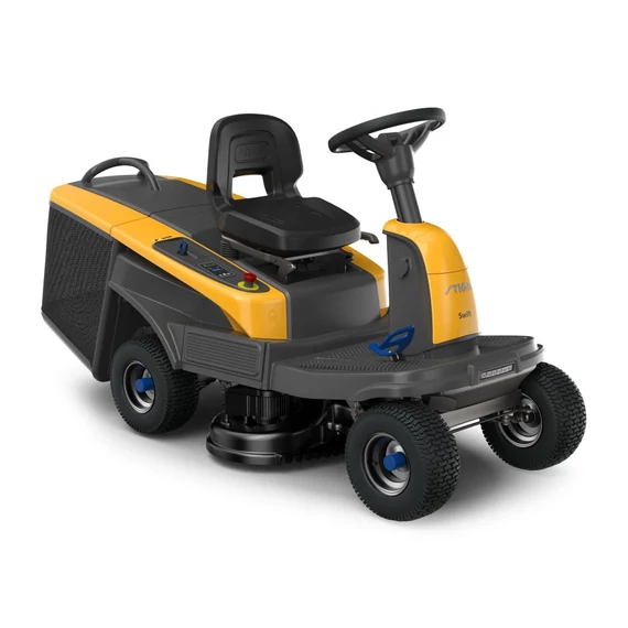 STIGA akkumulátoros fűgyűjtős fűnyíró traktor SWIFT 372e (akkumulátorokkal és töltővel)