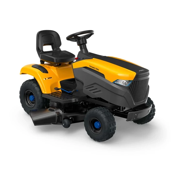 STIGA akkumulátoros oldalkidobós fűnyíró traktor TORNADO 7108e